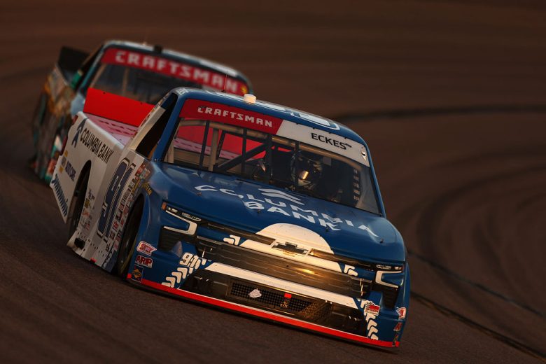 Christian Eckes drives at Phoenix.