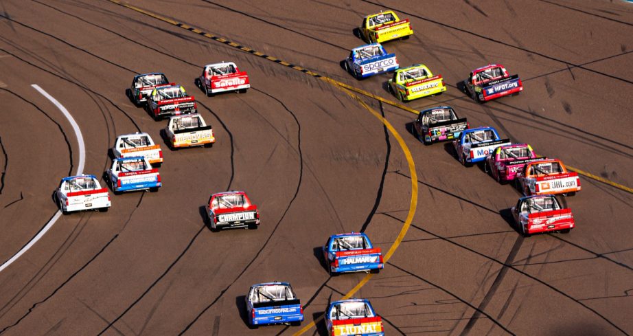 A general view of racing at Phoenix.