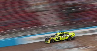 Promo Image for Blaney wins pole at Phoenix; points leader Larson struggles