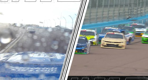 Rain shakes up Phoenix as Creed takes lead, Day hits wall