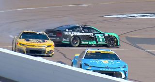 Promo Image for Keselowski spins at Phoenix pit entry, narrowly avoids collision