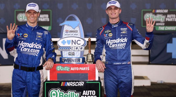 Featured Image for Reaching goals: Corey Day, Adam Wall leading O’Reilly title pursuit for No. 17 team