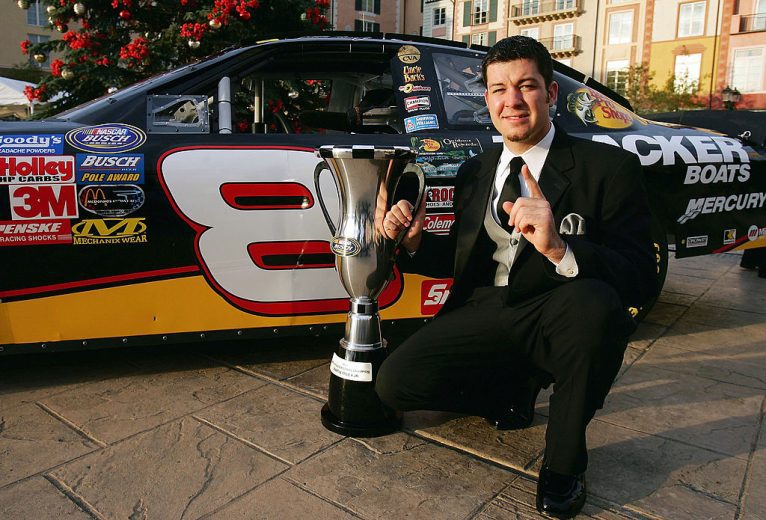 Martin Truex Jr. poses for a photo.