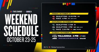 Promo Image for Weekend schedule: Talladega on Sunday (2 p.m. ET, NBC)