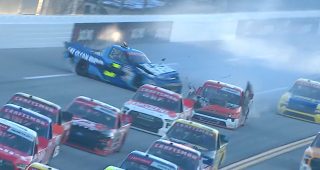 Promo Image for Annunziata crashes into wall, collects Enfinger