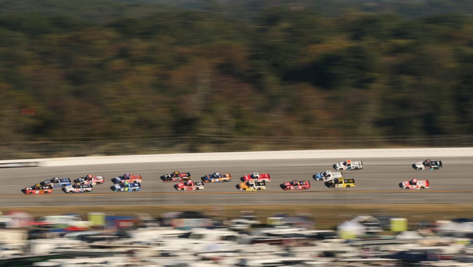 NASCAR Craftsman Truck Series racing at Talladega.