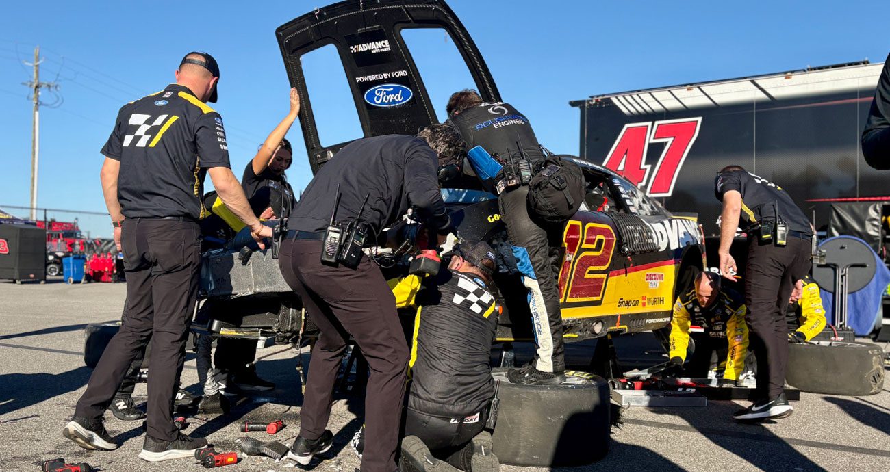 A view of Ryan Blaney