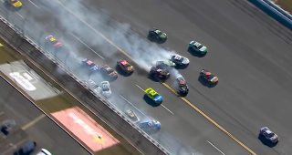 Promo Image for Blaney, Wallace among drivers swept into multicar wreck