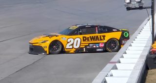Promo Image for Bell spins, slams inside wall entering pit road to finish laps down