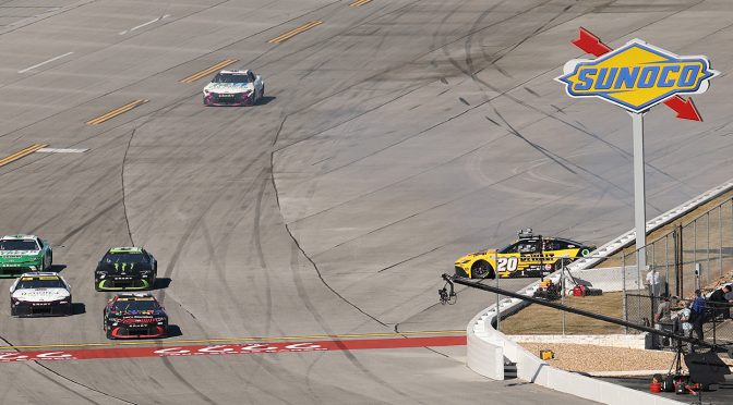 Featured Image for Christopher Bell spins into Talladega trouble, goes multiple laps down
