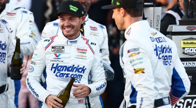 Luck-changer: Improbable Talladega rally, dazzling finish lift Kyle Larson to the brink of a Chase clincher