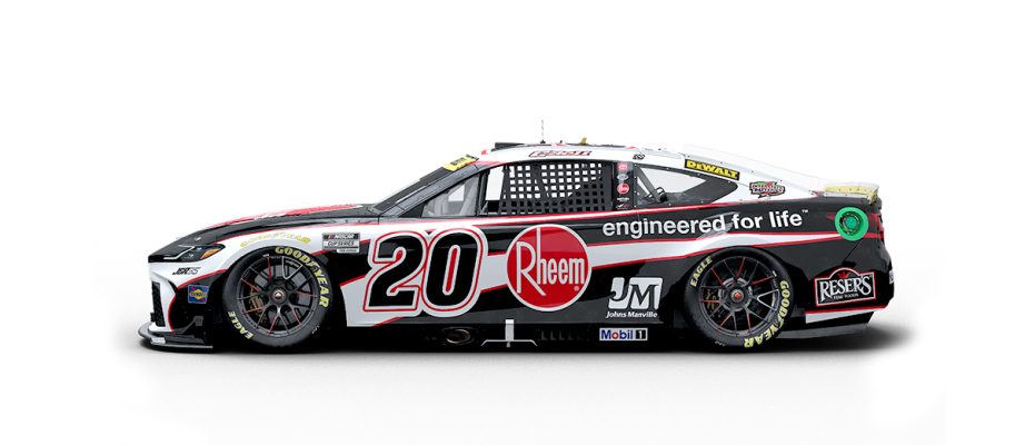 A graphic depicting the No. 20 Toyota.