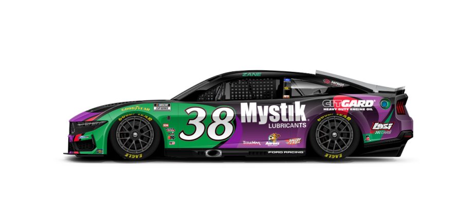 A graphic depicting the No. 38 Ford.