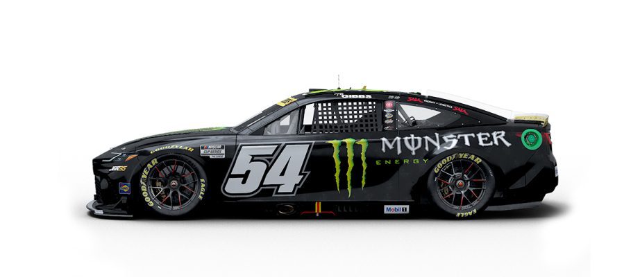 A graphic depicting the No. 54 Toyota.
