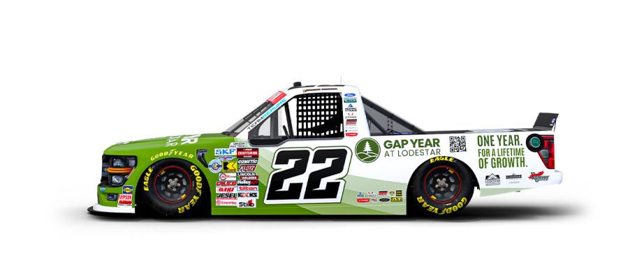 A graphic depicting the No. 22 Ford.