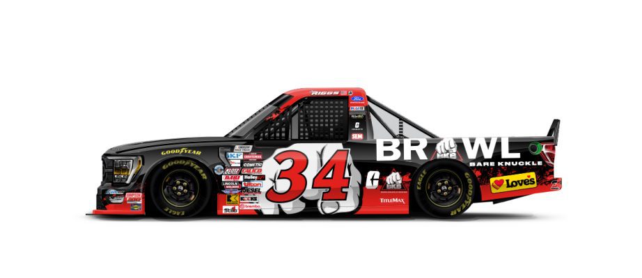 A graphic depicting the No. 34 Ford.
