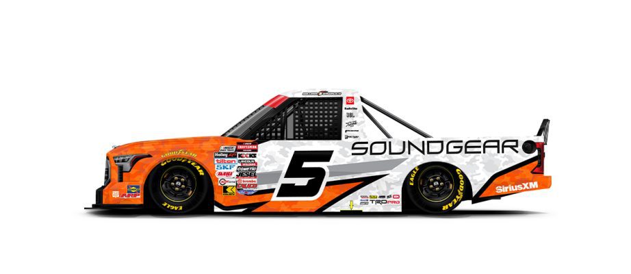 A graphic depicting the No. 5 Toyota.