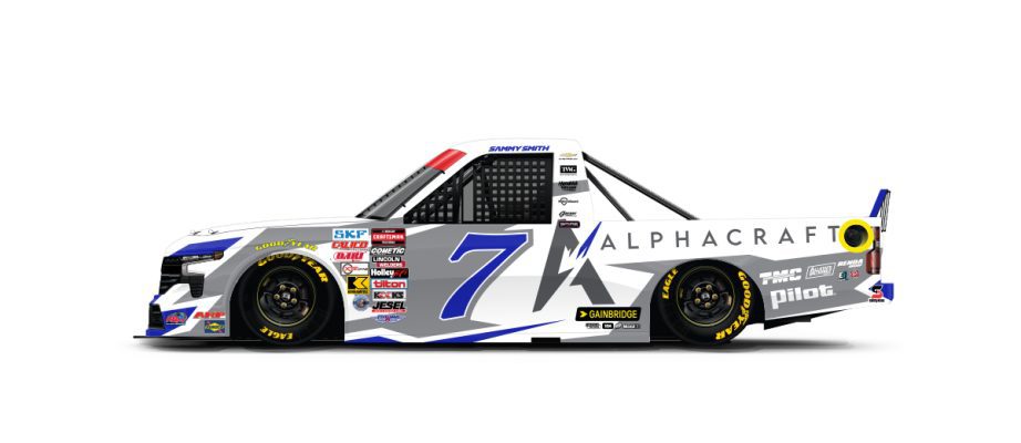 A graphic depicting the No. 7 Chevrolet.