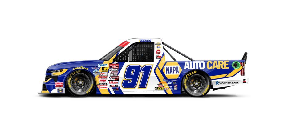 A graphic depicting the No. 91 Chevrolet.