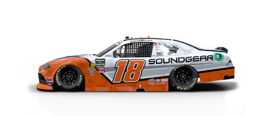 A graphic depicting the No. 18 Toyota.