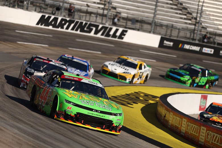 A general view of racing at Martinsville.