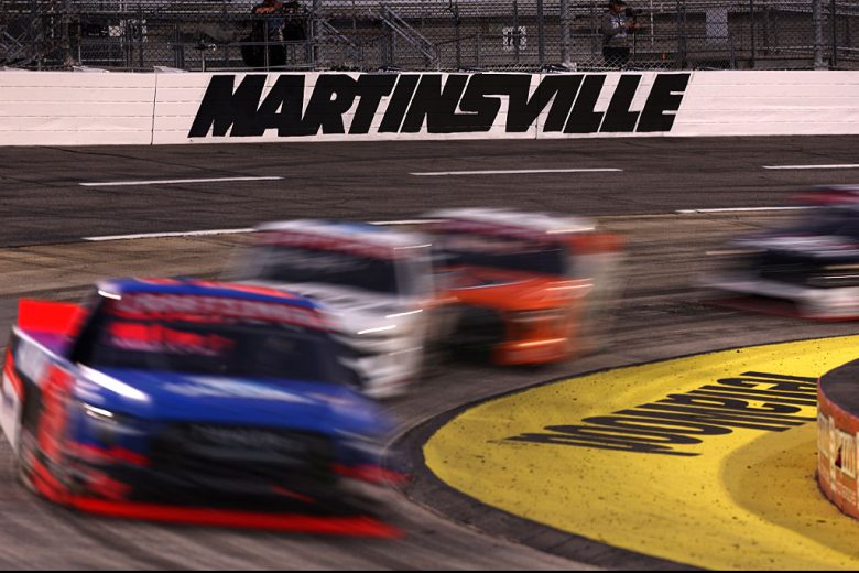 A general view of racing at Martinsville.