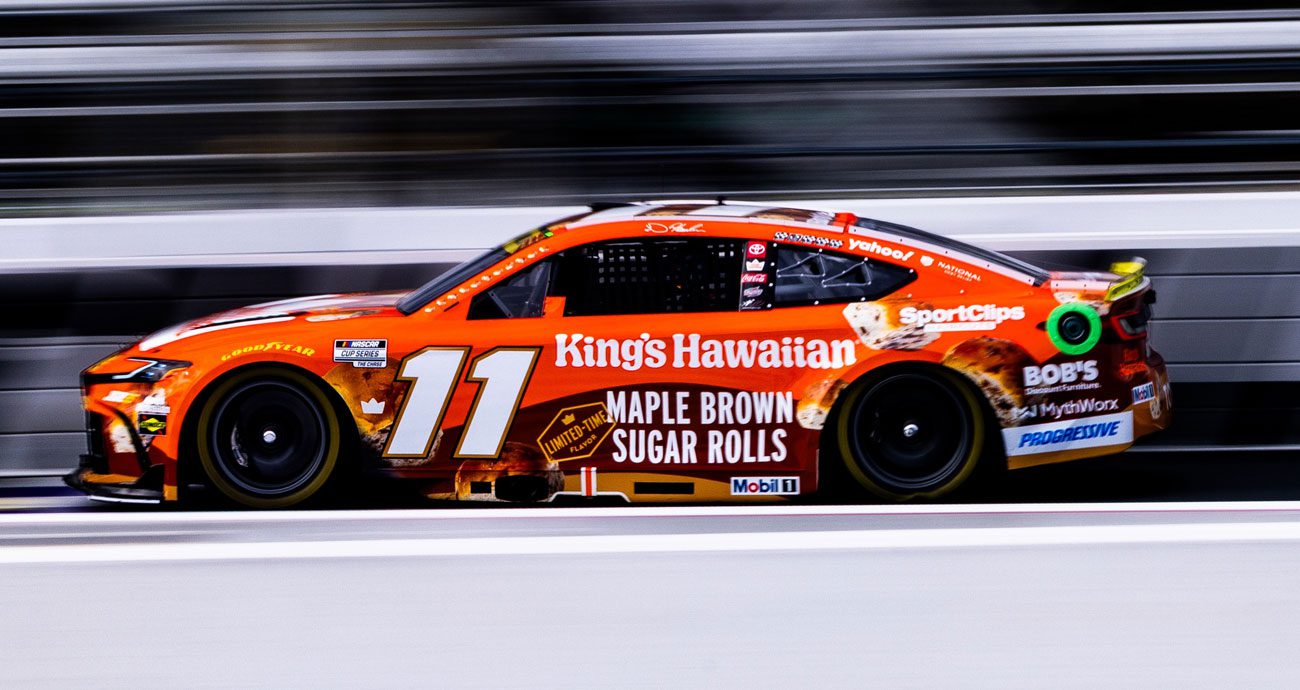 Denny Hamlin drives at Martinsville.