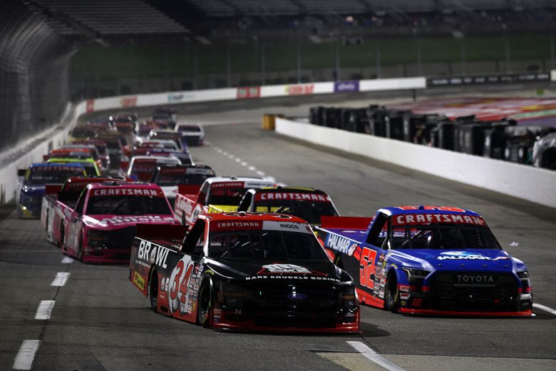 A general view of racing at Martinsville.